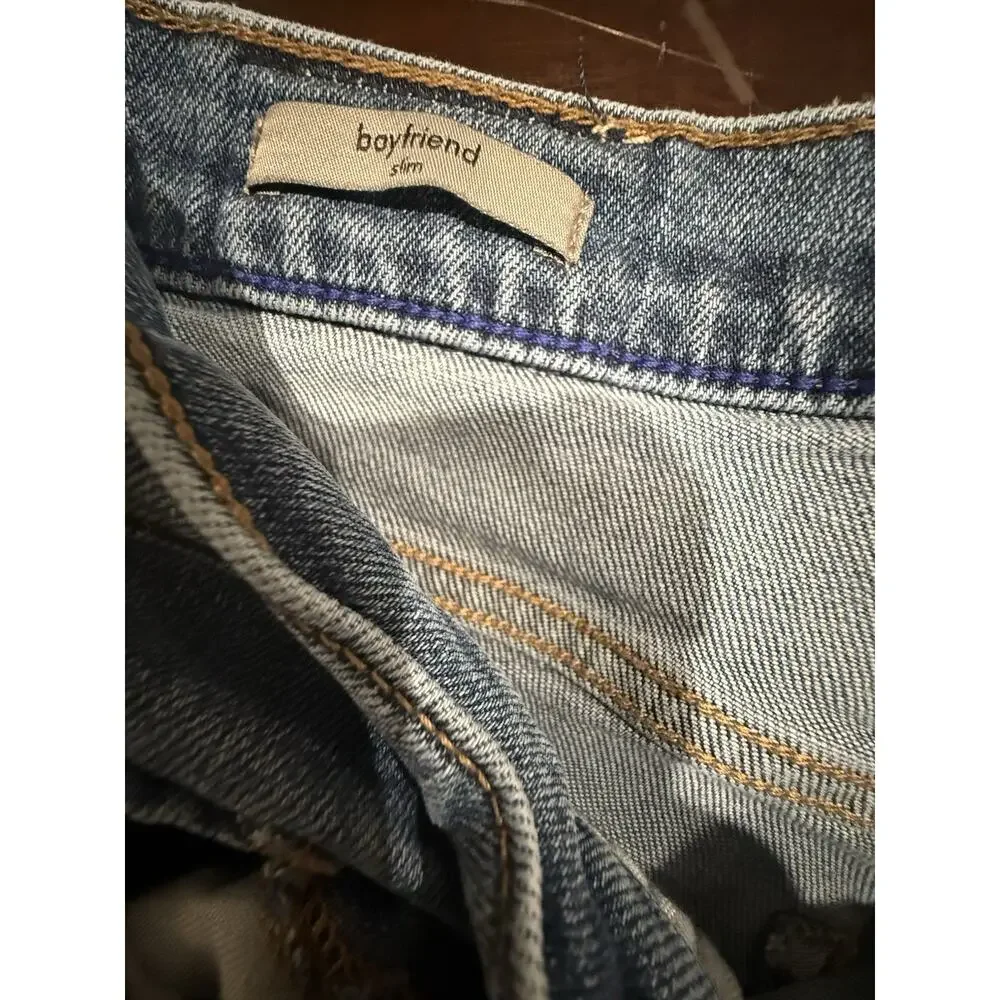 Calvin Klein Jeans Womens 29x30 Blue Slim Straight Leg Denim Mid Rise Stretch